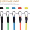 JIMACRO Exercise Resistance Bands 11 PCS Set with Door Anchor, Ankle Straps, Foam Handles, Fitness Tubes for Men Women, Fitness Stretch Workout Bands for Home Gym Fitness