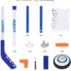 TwobeFit Hover Hockey Set, with 2 Goals Kids Toys - Air Power Training Ball Playing Hockey Game Indoor Outdoor Training Toys Sports for Boys Girls