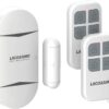 LACORAMO Door Alarm Sensor - Premium Quality - Wireless Magnetically Triggered Window Alarm, 130 db Siren Security Entry Burglar Alert with 2 Remote Controls for Protecting Kids Safety, Home, Shop