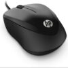 HP 1000 Black Wired USB Mouse