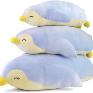 YINGGG Penguin Soft Plush Pillow Animal Stuffed Toy Gift for Halloween, Christmas,63cm, Blue