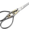 Hilitand 1pc Antique Style Stainless Steel Tailor Scissors Household DIY Sewing Accessories Dressmaking Thread Shears for Embroidery (Black)