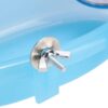 Bird Bath with Mirror Toy Parrot Bathtub Bath Box Bowl Cute Pet Bird Bathing Box Bird Shower Bathtub Accessories Bird Cage Toy Accessory Blue