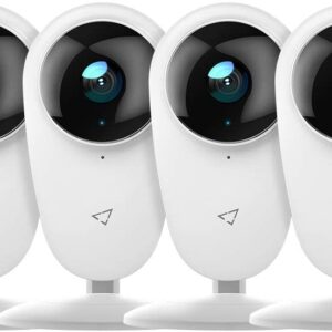 Victure Security Camera 4pcs WiFi 1080P Indoor IP Camera Smart 2.4G Surveillance Camera with Night Vision 2-Way Audio Motion Detection for Home/Baby/Nanny/Elderly