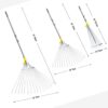 Jardineer 180cm Adjustable Garden Rake Leaf, Collect Loose Debris Among Delicate Plants, Lawns and Yards, Expandable Head from 25cm to 75cm. Ideal Garden Rake Tools.