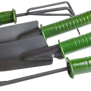 Gobesty Garden Tools, 4 Pcs Garden Tool Set Mini Gardening Set Portable Garden Hand Tools Set, Hand Tools Set Gardening Gifts for Men and Women, Green