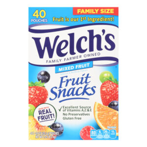 Welch's Fruit Snacks, Mixed Fruit, 40 ct, 0.9 oz