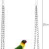 POPETPOP 2pcs Bird Ladder Swing Chicken Perch Wood Stand Toy for Parakeet Parrot Budgie Bridge Ladder Climb Cockatiel Pet Toy Bird Cage Accessories