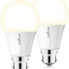 Sengled WiFi Smart Bulbs Work with Alexa and Google Home, Bayonet Light Bulbs B22, Voice Control, App Remote Control, Schedule Setting, 2.4Ghz WiFi, No Hub Required, 8.6W(60W Equivalent) Soft White