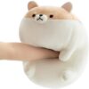 Corgi Plush Shiba Inu Plush Animal Hugging Pillow Toddler Toy Soft Stuffed Pillow Cute Dog Stuffed Pillows Comfortable Doll Cushion Toys Children Plush Toy Shiba Inu Pillows Gift 19.6" Brown