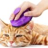 Cat Brush with Extra Soft Silicone Pins – Grooming & Shedding Massage Brush for Short & Long Hair