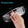 Protective Glasses Safety Goggles, UNTIRE Crystal Clear Lens Eye Protection Safety Glasses Anti-Fog Anti-Dust Scratch Resistant Eye Protection for Labs, and Workplaces, Home