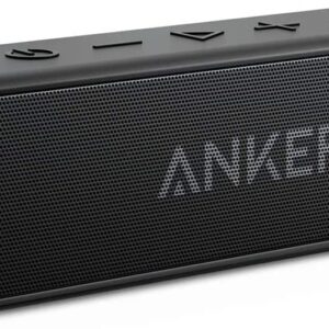 Anker [Upgraded] SoundCore 2 Portable Bluetooth Speaker with 12W Stereo Sound, Bluetooth 5, BassUp, IPX7 Waterproof, 24-Hour Playtime, Wireless Stereo Pairing, Speaker for Home, Outdoors, Travel