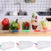 Fridge Storage, JRing Refrigerator Storage Organizer, Fruit Handled Kitchen Collecting Box Basket Rack Stand Basket Container (6 Pack, Random Color)