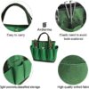 Gardening Tool Storage Bag - Garden Plant Tool Set Organizer with 8 Pockets Oxford for Indoor Outdoor（Green）