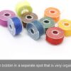 36Pcs Sewing Machine Bobbin Threads with Storage Case Box, Pre-Wound Bobbins Set for Brother/Babylock/Janome/Elna/Kenmore/Babylock/Singer Sewing Machine（Assorted Colors）