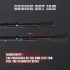 2020 New-Generation Fishing Rod, Volcanic Red Cross -Wrap & Luminous Tip Design, Telescopic Fishing Rod Tournament Quality, Born To Be Fishing Gifts (Gift box include)