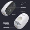 Outdoor Wireless Security Camera with Upgraded Rechargeable 10000mAh Battery, 1080P 2.4G Wi-Fi Surveillance CCTV Camera with Waterproof, Human Motion Detection, Night Vision,2-Way Audio, Cloud&SD