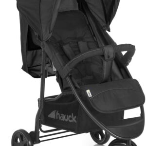 Hauck Citi Neo II 3 Wheel Pushchair up to 25 kg with Lying Position from Birth, Compact Folding, Lightweight Only 7.5 kg, with Cup Holder - Black Grey