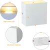 LED Wall Lights, 2Pcs Indoor Modern Wall Wash Lighting 6W LED Wall Sconce 3000K Up and Down Wall Lamp for Living Room, Bedroom, Hallway