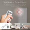 LACORAMO Door Alarm Sensor - Premium Quality - Wireless Magnetically Triggered Window Alarm, 130 db Siren Security Entry Burglar Alert with 2 Remote Controls for Protecting Kids Safety, Home, Shop