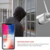 Victure Security Outdoor Camera 1080P Weatherproof WiFi CCTV Camera with Night Vision, Two Way Audio, Motion Detection, Outdoor Camera Compatible with IOS/Android