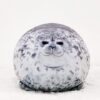 Chubby Blob Seal Animal Pillow Stuffed Cotton Plush Animal Toy Cute Seal Stuffed Toy Cotton Plush Animal Soft Seal Hugging Pillow Back Cushion, Grey,40cm