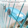 Bird Bath with Mirror Toy Parrot Bathtub Bath Box Bowl Cute Pet Bird Bathing Box Bird Shower Bathtub Accessories Bird Cage Toy Accessory Blue