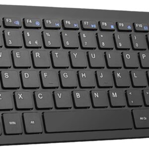 TECKNET 2.4G Wireless Keyboard For Windows 10/8/7/Vista/XP and Android Smart TV, Extra Long Battery Life, UK keyboard Layout and Whisper-Quiet Keyboard Design