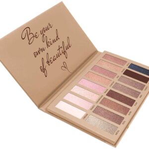 Best Pro Eyeshadow Palette Makeup - Matte + Shimmer 16 Colors - Highly Pigmented - Professional Nudes Warm Natural Bronze Neutral Smoky Cosmetic Eye Shadows - Lamora Exposed