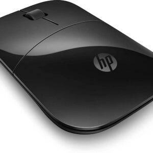 HP Z3700 Black 2.4 GHz USB Slim Wireless Mouse with Blue LED 1200 DPI Optical Sensor, Up to 16 Months Battery Life