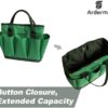 Gardening Tool Storage Bag - Garden Plant Tool Set Organizer with 8 Pockets Oxford for Indoor Outdoor（Green）