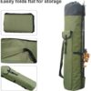 Powcan Fishing Tackle Bag Oxford Fishing Rod Case Portable High-capacity Fishing Pole Carry Organizer Outdoor Waterproof Fishing Tools Storage Bag for Fisherman