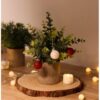 ilauke Set of 3 Mini Potted Artificial Plants Plastic Eucalyptus Plants Faux Rosemary Plants for Home Garden Office Desk Shower Room Decoration