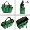 Gardening Tool Storage Bag - Garden Plant Tool Set Organizer with 8 Pockets Oxford for Indoor Outdoor（Green）