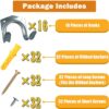 16 Pack Tool Hooks Set, Storage Hooks, Garage Hooks, Shed Hooks, Garden Hooks for Garage Shed and Garden Tools