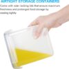 Airtight Food Storage Containers 9 Pieces 1.5qt / 1.6L- Plastic PBA Free Kitchen Pantry Storage Containers for Sugar, Flour and Baking Supplies - Dishwasher Safe