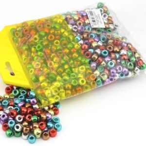 arkCRAFT Metallic Plastic Pony Beads - 1000pk