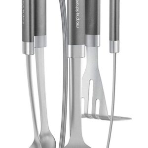 Morphy Richards Kitchen Utensil Set, Accents Range, Kitchen Tool Set, Stainless Steel, Titanium, 5-Piece