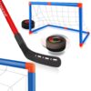 Baztoy Hover Hockey Set, Hockey Game Kids Toys with 2 Goals & 2 Hockey Sticks, Air Power Ice Hockey Ball for 3 4 5 6 7 8 9 Years Old Kids Boys Girls, Sports Training Toys Indoor Outdoor Garden Gifts