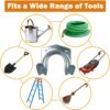 16 Pack Tool Hooks Set, Storage Hooks, Garage Hooks, Shed Hooks, Garden Hooks for Garage Shed and Garden Tools