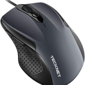 TECKNET Pro S2 High Performance Wired USB Mouse, 6 Buttons, upto 2000dpi