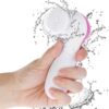 Facial Cleansing Brush,【2020 Upgraded】 Spin Brush PIXNOR Face Brush Waterproof 7 in 1 Portable Electric Exfoliator Facial Massager for All Skin Care