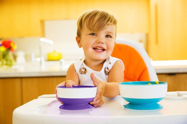 Munchkin Stay Put Suction Bowls with Strong Suction, Pack of 3