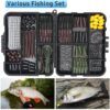 Vicloon 272 Pcs Carp Fishing Tackle in Box, Fishing Accessories Kit Including Fishing Hooks, Safety Clips Hooks, Fishing Line Beads, Boilie Stops, Corn, Tubing and other Accessories