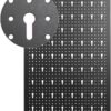 FIXKIT Metal Peg Boards with 17 Hook Set, 120 x 60 x 2cm Pegboard, Mounting Tool Organiser for Shed Garage Workshop