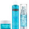 Neutrogena Hydro Boost Series, 3-Step Facial Regime, Hydration Starter Set and Skin Care Kit (Cleanser + Moisturiser + Booster), Saving Bundle