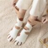 Cat Claw Socks, 6 Pair Slipper Sock Winter Fluffy Socks Women Bed Socks Fleece Fuzzy Cosy Warm Slipper Socks for Ladies Winter Multipack Gifts for Women (Cat Claw, 6)