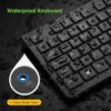 VicTsing USB Keyboard Wired【Comfortable & Durable】 Full Size Keyboard with 105 Chiclet Keys Quick Responsive, Plug and Play for Laptop, PC, Computer Windows Mac etc. - UK Layout, Black