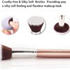 PHOERA 30ml Foundation Liquid Full Coverage 24HR Matte Oil Control Concealer (Nude & Buff Beige) with 6ml Makeup Face Primer & Kabuki Foundation Brush Flat Top